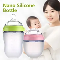 0-36 months baby silicone bottle 240ml 150ml with handle Baby photography accessories Baby boy Baby girl 1