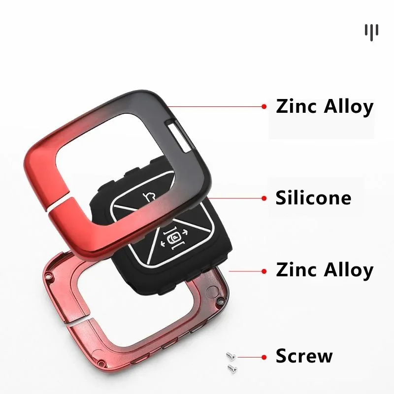 For ZEEKR 7X 001 X MIX 007 009 Zinc Alloy Car Key Case Remote