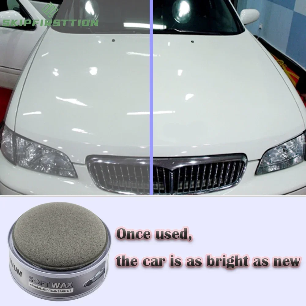 

120g Car Wax Crystal Plating Set Auto Nano Ceramic Coating Scratch Removal Agent Car Wax Polishing Paste Maintenance Care Cream