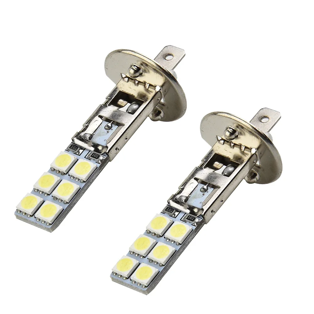 LED Lights LED Bulbs LED Headlights LED Car Lights LED Car Headlights Car Headlamps 2PC H1 6000K 55W LED Headlight Bulbs Kit Fog Driving Light Lamp Replacement Parts Auto Diode Fog Lamps