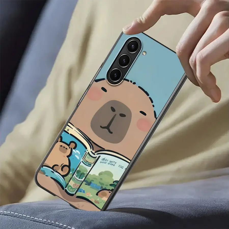 Cartoon Cute Capybara Back Phone Cover Case