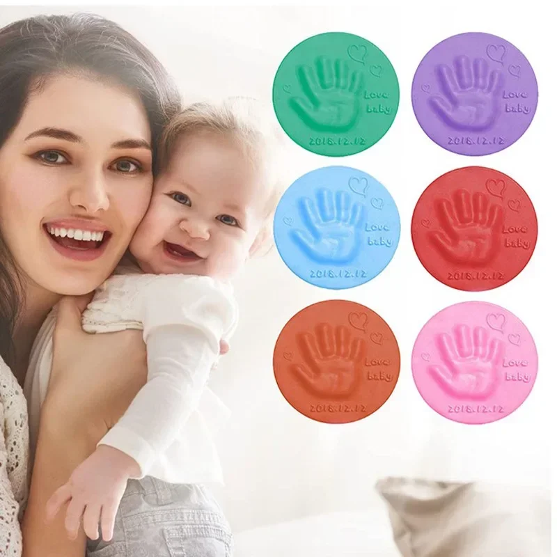 2025 New baby Soft Foam Modeling Clay Air Drying Clay Babys Handprint Footprint Nursery Decorations Best New Mom Gifts