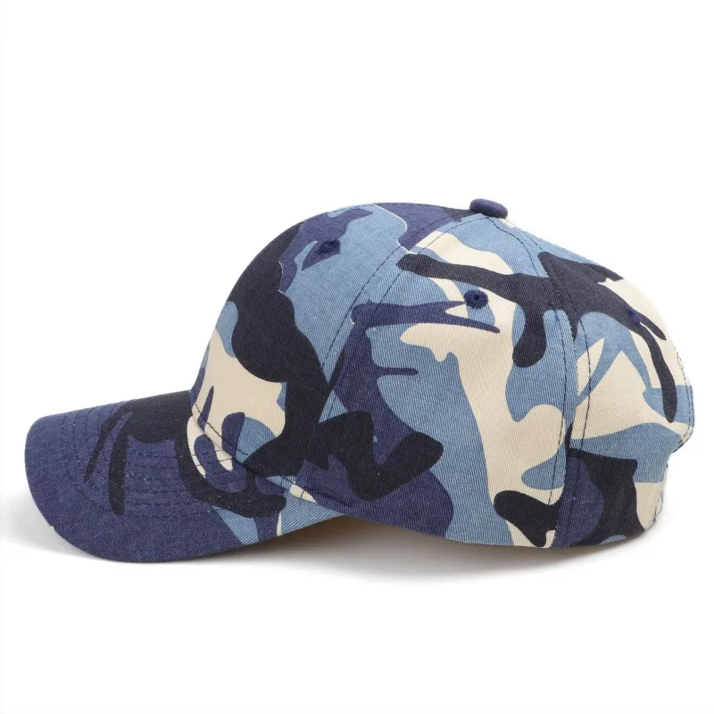 Custom Logo Men Camouflage Baseball Cap Outdoor Sports Women Adjustable Snapbac Duckbill Caps Casual Sunscreen Snapback Dad Hat 4