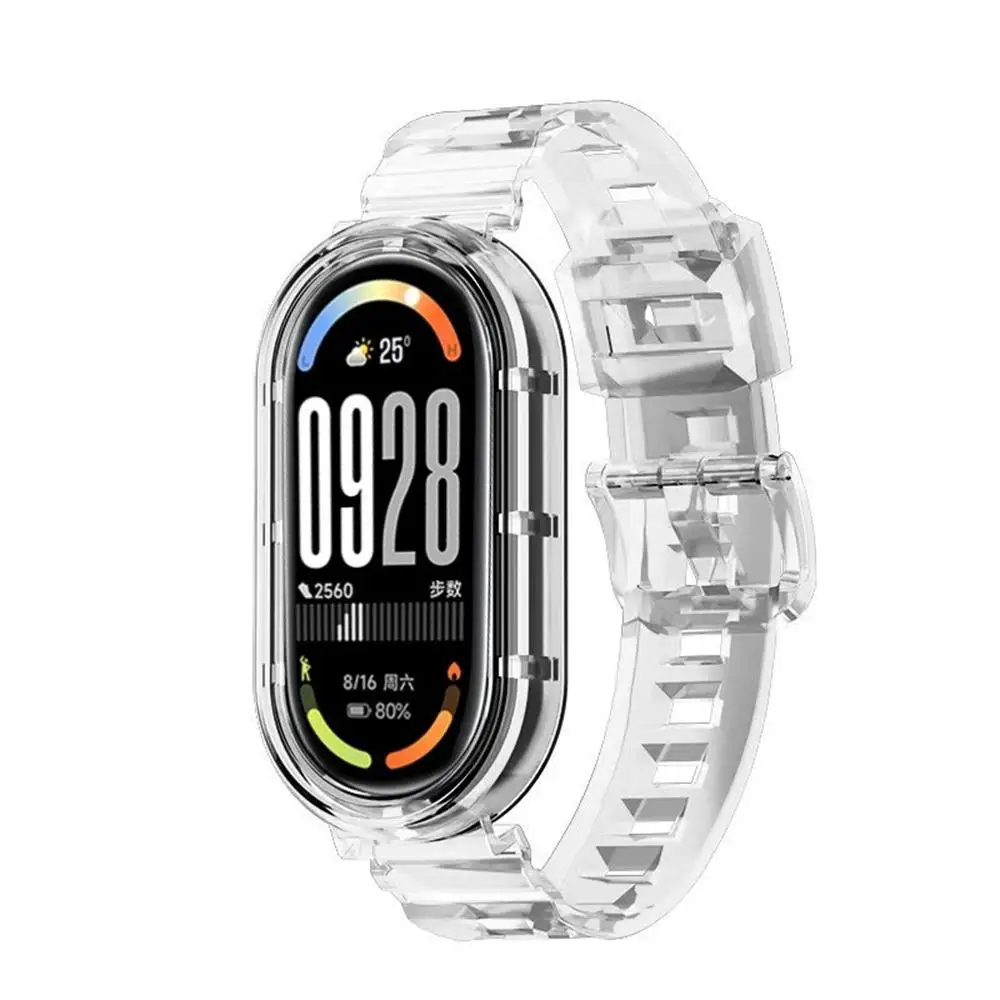 Transparent TPU Strap - Clear Soft Sport Wristband, Sweatproof Smartwatch Accessory