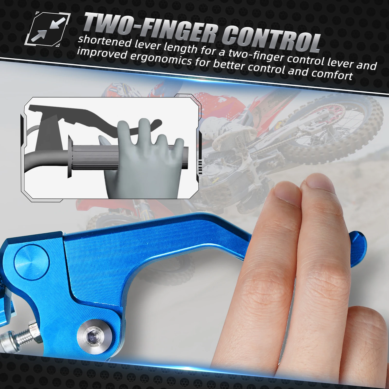 Short Stunt Clutch Lever For Yamaha YZ125 YZ250 YZ250F YZ250X YZ125X YZ450F WR 250F 450F 250R 250X MT FZ 09 07 R1 R6 R25 R3 FZ