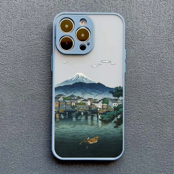 Japanese Aesthetic Landscape Phone Case - Artistic Scenery Back Cover