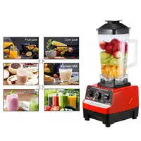 Robot culinaire puissant 2000W pour smoothies glacés, pour la cuisine, mixeur commercial haute puissance, mélangeur stationnaire, extracteur de jus, blender sans BPA 4