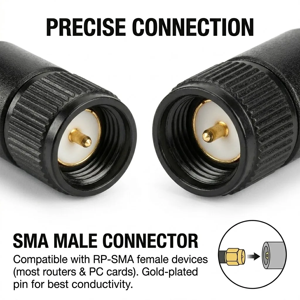 WiFi Rubber Duck Antenna for Wireless LANs and Routers