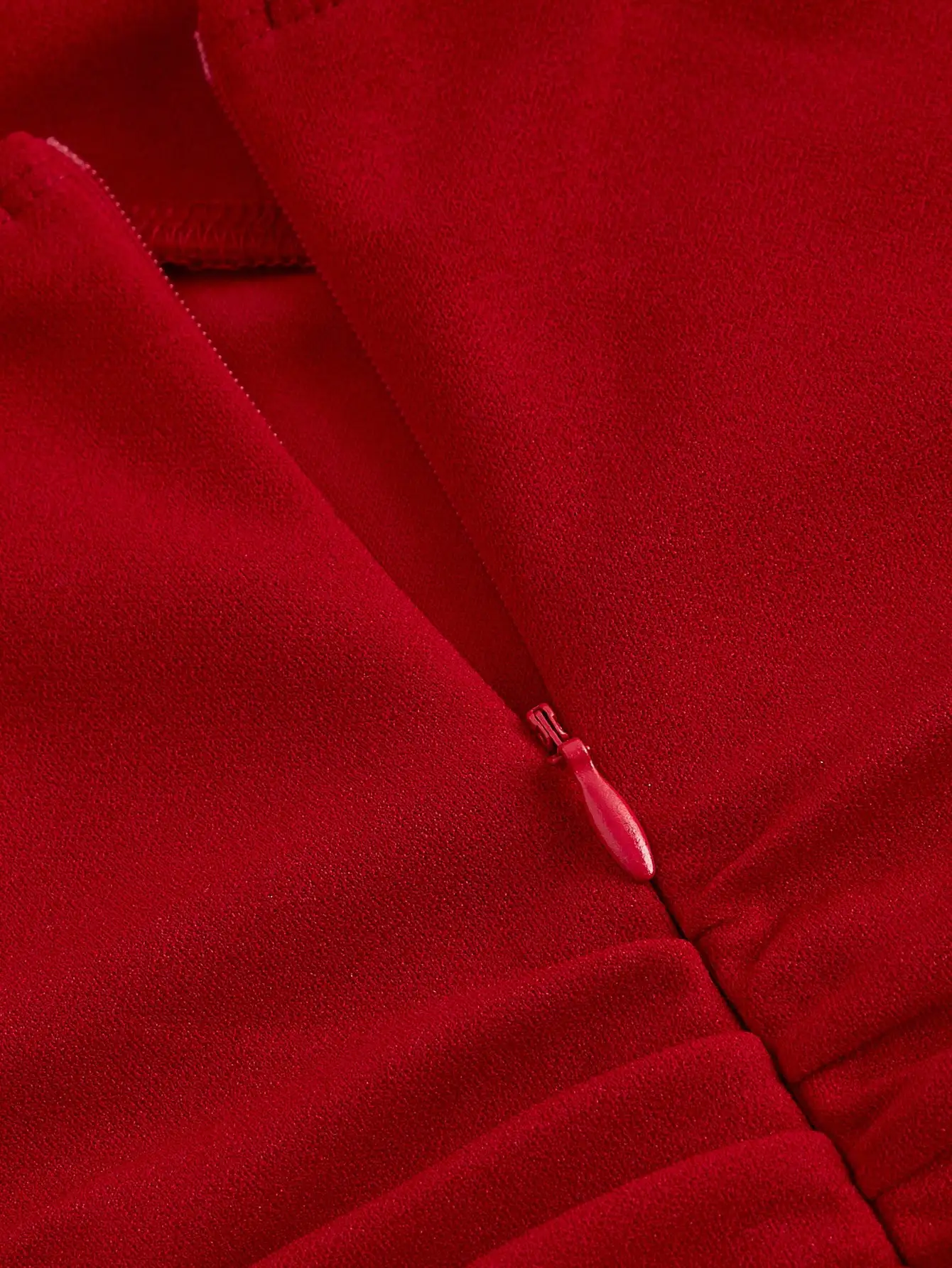 Red Bow Halter Dress Female New Autumn Spice Girl Pleated Fashion Waist Show Thin Short Skirt Trend 4