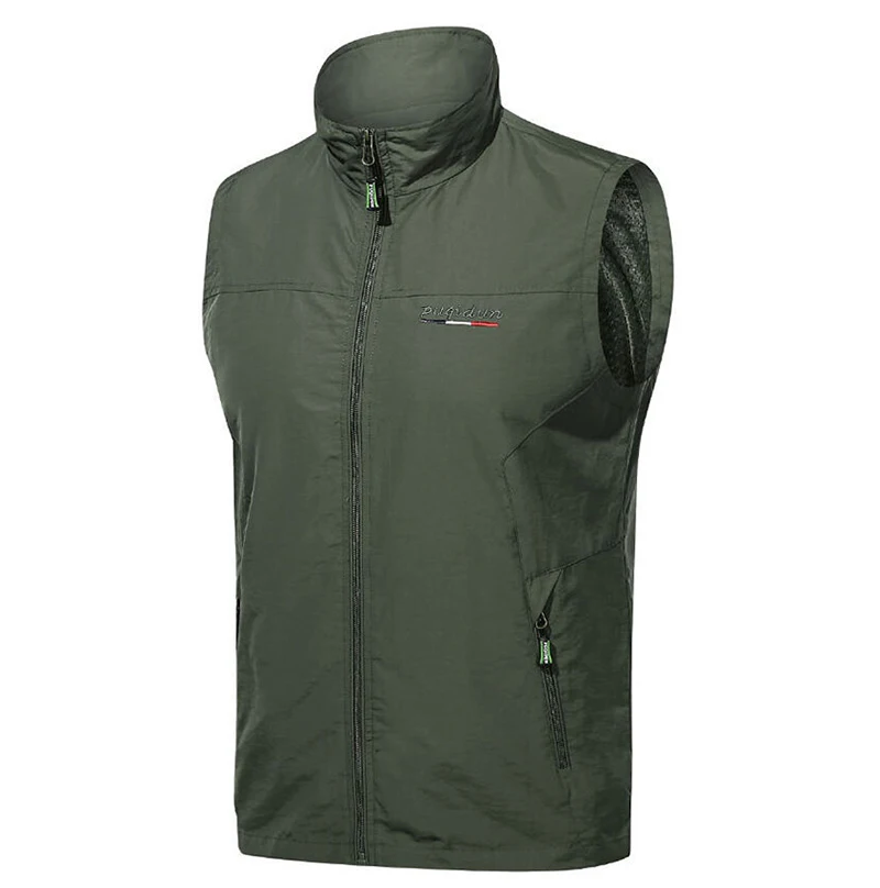 

Men's Spring Thin Casual Large Outdoor Horse Jacket Sleeveless Sports Business Men's Youth Kam Shoulder Coat