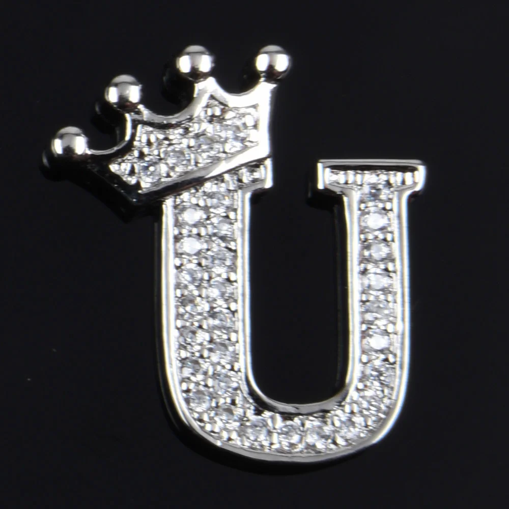 Hot Sale Metal Croc Shoe Charms Crown Letter Bling Rhinestone Shoes Decorations High Quality Butterfly Wristband Accessories