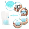 2PCS Round Aluminium Alloy Ball Bath Bomb Molds DIY Tool Bath Bomb Salt Ball Homemade Crafting Gifts Semicircle Sphere Mold 6