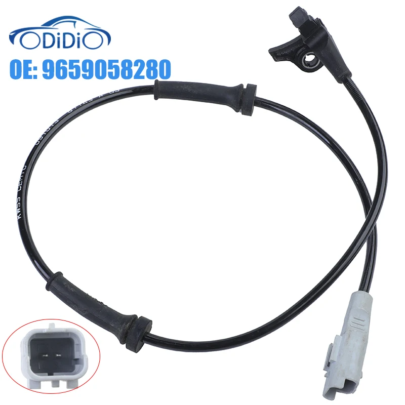 

ODIDIO 9659058280 Front Left Right ABS Wheel Speed Sensor For Peugeot 307 308 408 Citroen C4