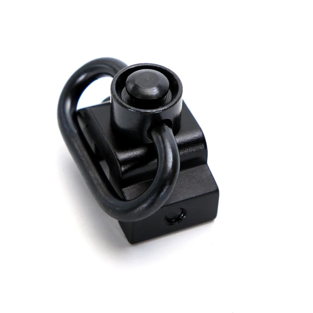 Quick Release Buckle Sling Adapter Ring QD Swivel Mount Push Button 1-1/4" 20mm Weaver Rail or Picatinny Rail Mounted