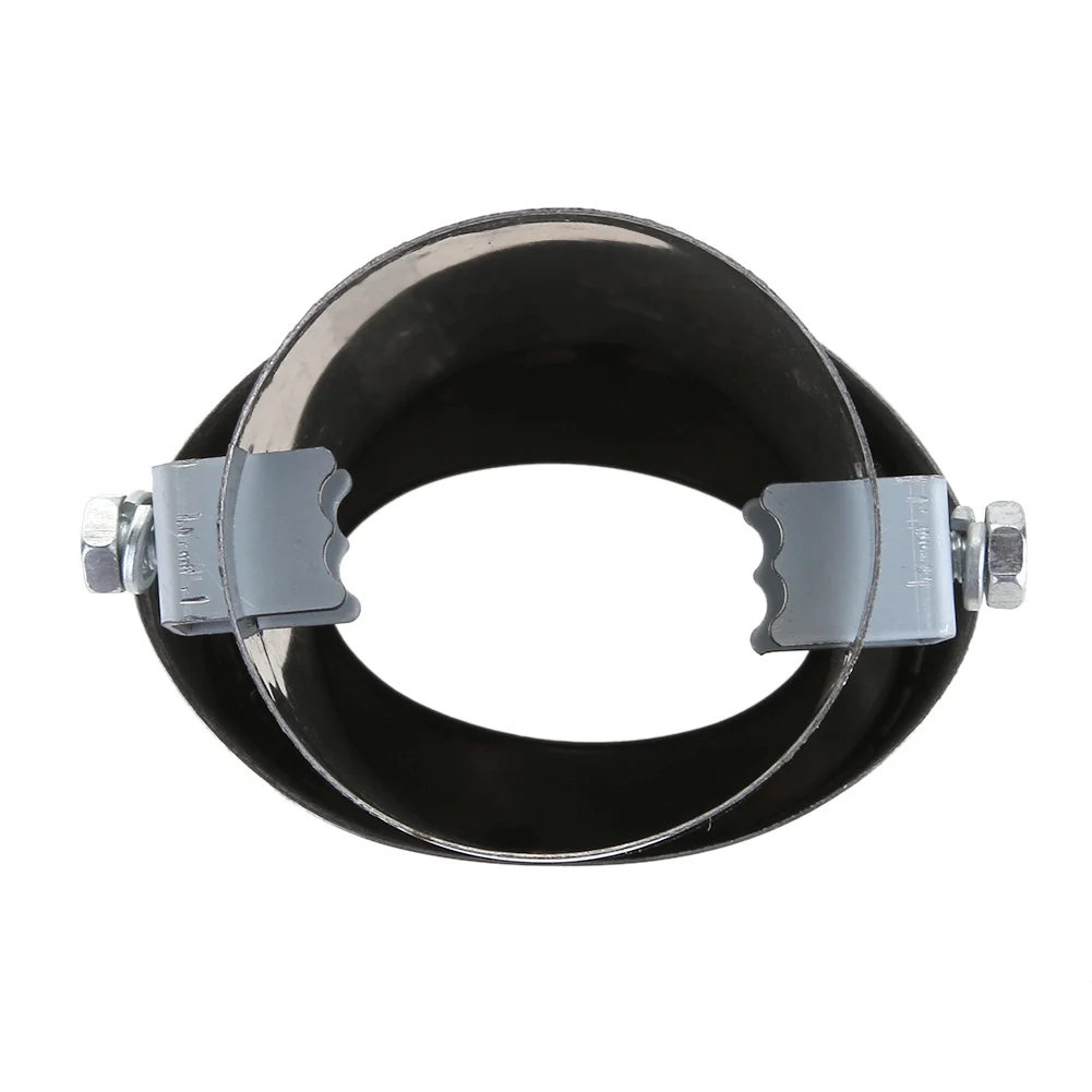 Universal Exhaust Pipe Tail Throat Chrome Round Car Exhaust Muffler Noise Reduction Car Mufflers Exhaust Tail Car Accessories