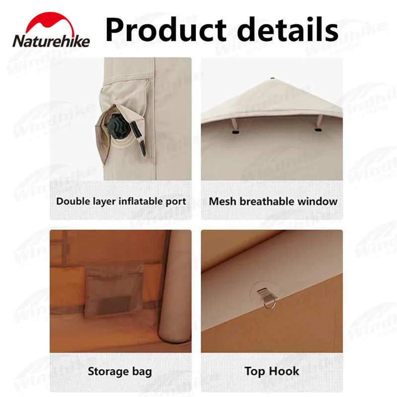 Large Family Tent With Chimney Hole 2