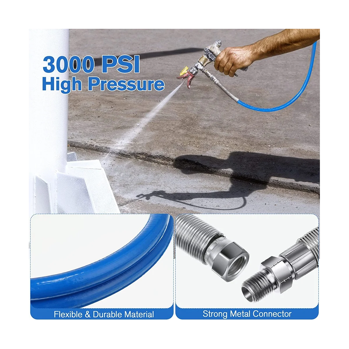  Ʈ  ͽټ ȣ, 3/16 ġ з Ʈ  ä ȣ, 3000PSI Ȯ   Ʃ, 4 Ʈ, 1 