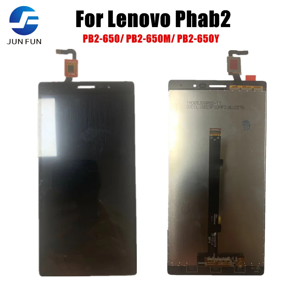 Lcd Display Screen Smart Phone Screen Replacement Lenovo Phab2 Phab 2 PB2-650 PB2-650M PB2-650Y LCD Display Touch Screen Sensor Digitizer Panel Full Assembly Repair Parts
