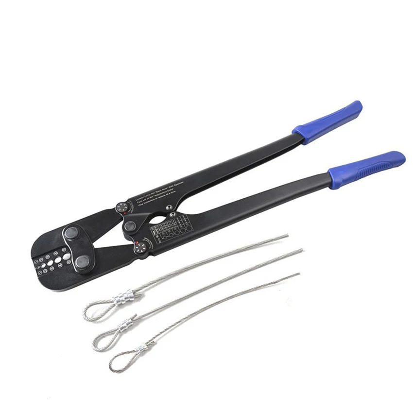

IWS-1608B Wire Rope Crimping Hand Swage Tool Crimping Plier For Copper And Aluminum Oval Sleeves Stop Sleeves From 1.58-3.5mm