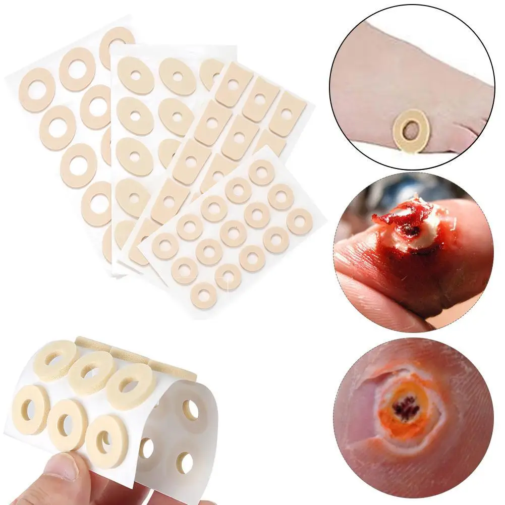 15PCS/Sheet Callus Cushions Shoes Heel Pad Foam Round Toe Foot Corn Bunion Protectors Pads Medical Plaster Foot Corn Removal