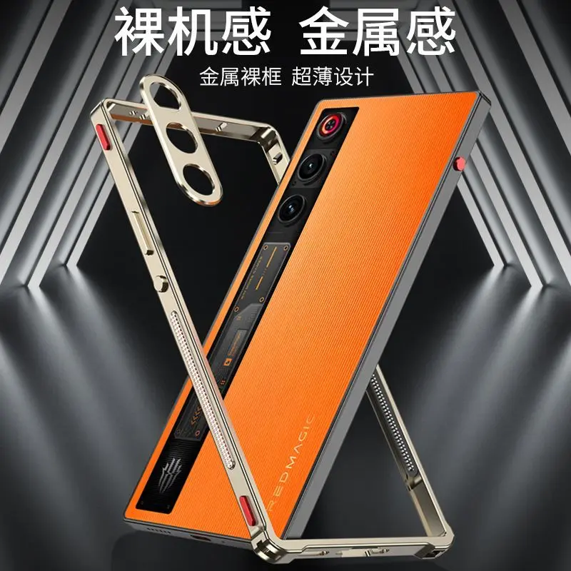 Sleek Aluminium Alloy Metal Frame Bumper with Lens Protection Case