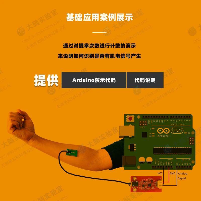 รูปสินค้า เซ็นเซอร์ EMG วัดสัญญาณกล้ามเนื้อ