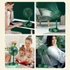 Stand Fan, 6 Inch Folding Portable Telescopic Floor/USB  with  Rechargeable Battery,3 Speeds Super Quiet Adjustable Height 4
