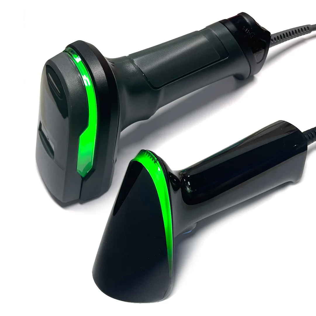 2D Wired QR Barcode Scanner Handheld USB Bar Codes Reader Data Matrix CMOS Image Automatic Scanner