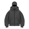 Y2K Gothic Harajuku Double Hat Design Sportswear Winter New Hoodie Ninja Mask Loose and Versatile Winter Windproof Hoodie 6