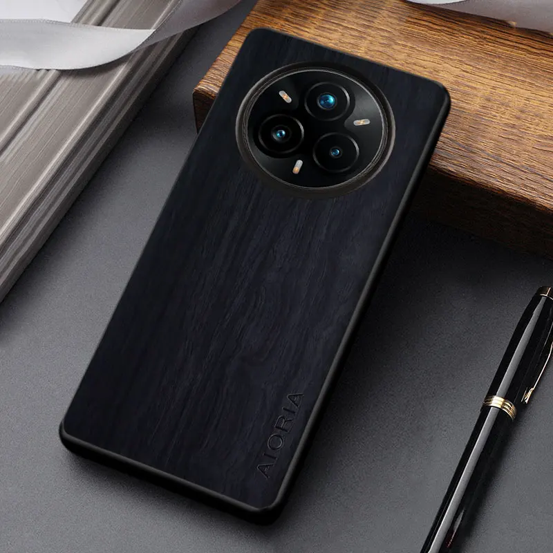 Lightweight Durable Wooden Pattern PU Leather Case Cover