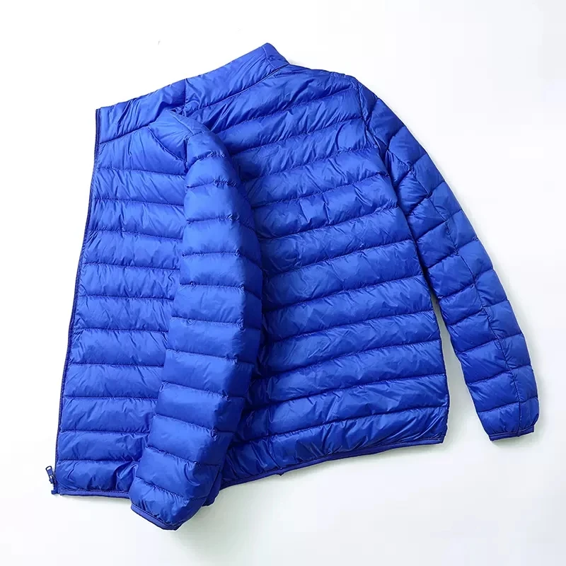 Fashion Brand Ultra Light Duck Down Jacket Mens Korean Streetwear Feather Coat Hooded Down Jacket Warm Men Clothes Spring Autumn down jacket mens jacket