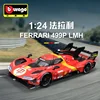 Original Bburago 1:18 1:24 1:43 Ferrari 499p Lmh #51 #50 Ferrari Model 2023 24h Le Mans Champion Ferrari Model Baking Paint Gift 3