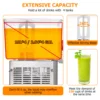 Commercial Beverage Dispenser, 4 Tanks 10.56 Gallon 40L Commercial Juice Dispenser, 10 Liter Per Tank, 380W Stainless Steel Food 3