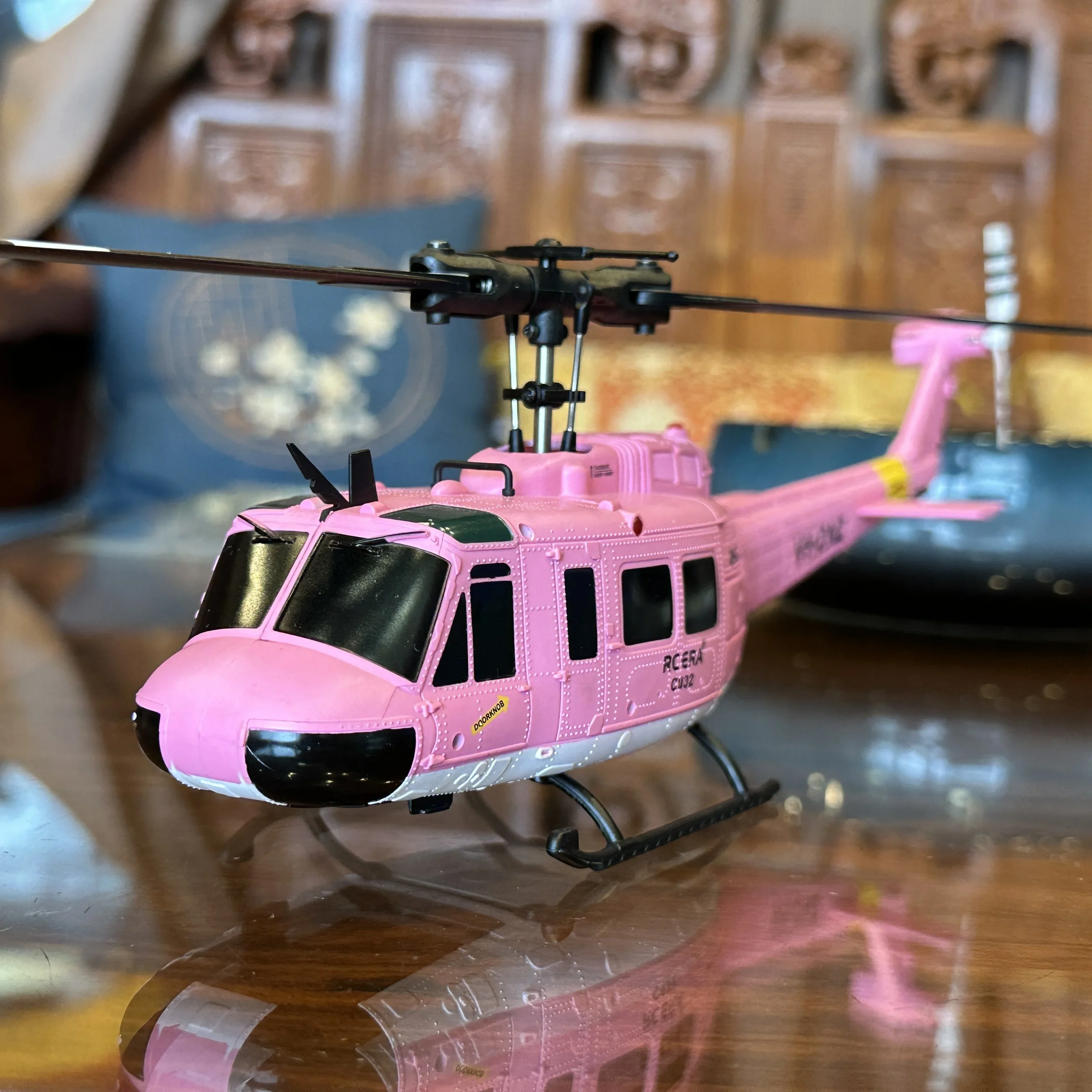C032 UH-1 브러시리스 RTF RC 헬리콥터 6축 자이로스코프 원클릭 3D ..