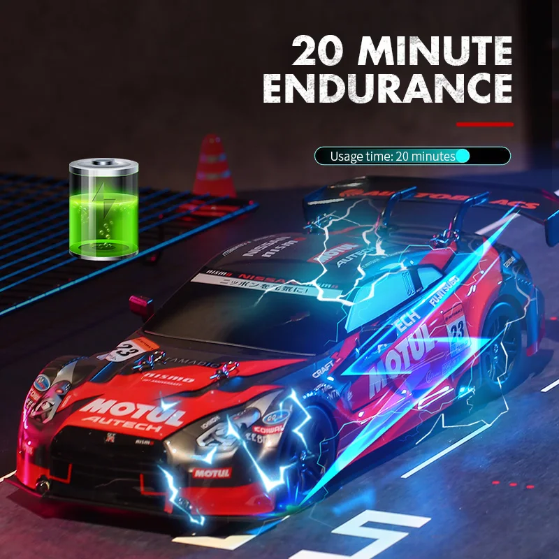 GTR Model 2.4G RC Drift Car 1:16 4WD Electric Remote Control Cars High Speed Vehicle Car RC Racing Car Toys for Children 6