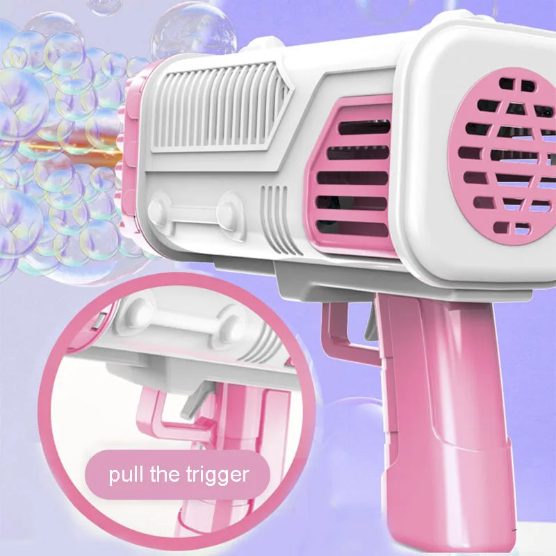 36 Holes Bubble Gun Automatic Bazooka Soap Water Bubble Machine Outdoor  Party🔥