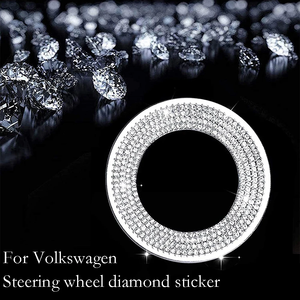 Car Steering Wheel Crystal Emblem Logo Diamond Sticker Decal Cover  Rhinestone For Toyota Ford Volvo Interior Accessories Rydtz01 Automotive  Interior Stickers AliExpress