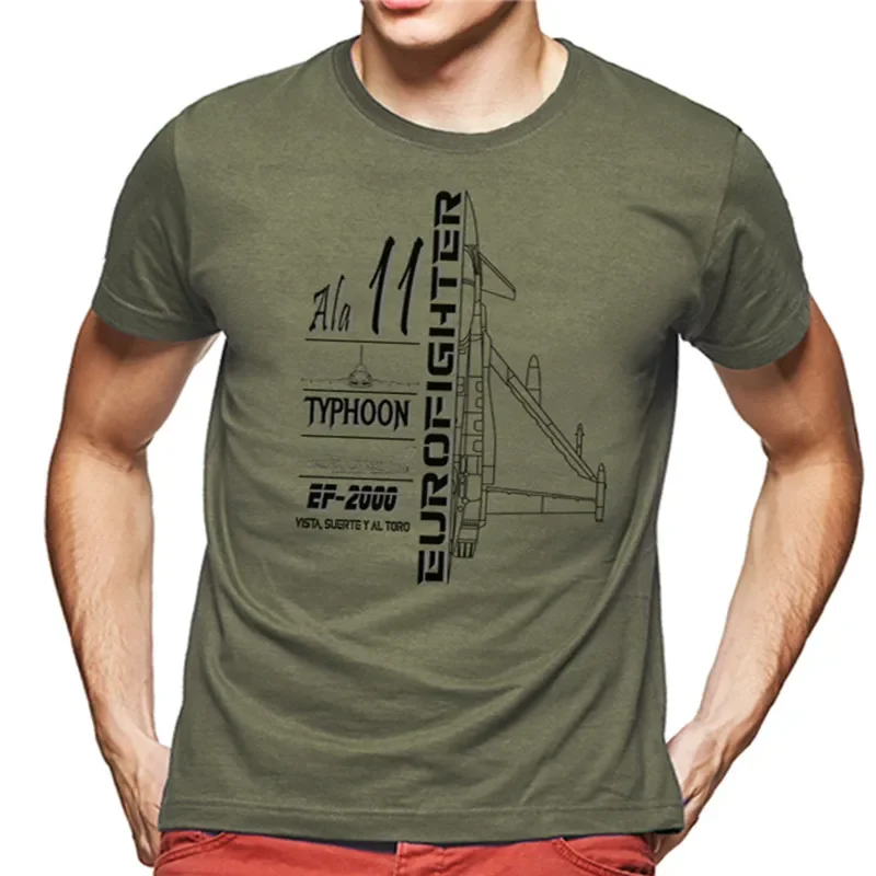 

Ala 11 Eurofighter Typhoon Profile Men T-Shirt Short Sleeve Casual 100% Cotton O-Neck Summer T Shirt