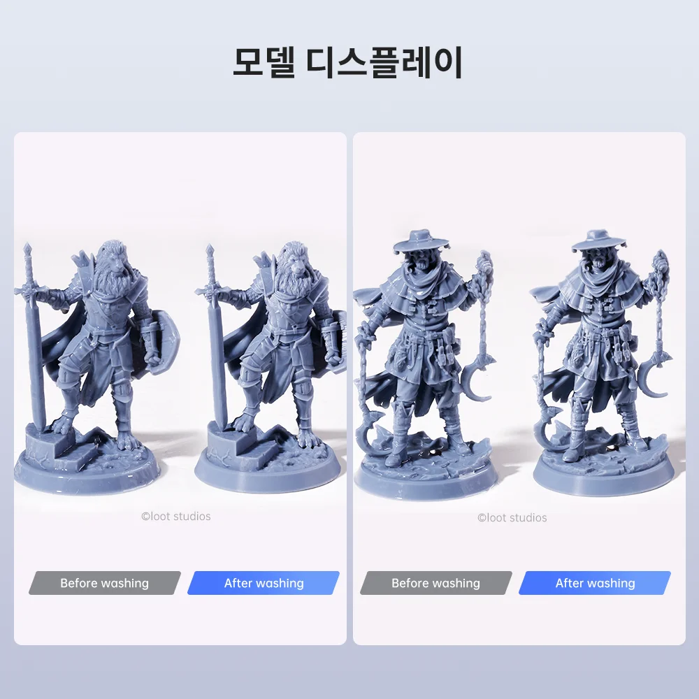 ANYCUBIC Wash & Cure 3 Plus For Photon Mono M7 Pro Photon P1 청소 크기 228*128*250mm 용 LCD 수지 3D 프린터 용 세척 경화 기계