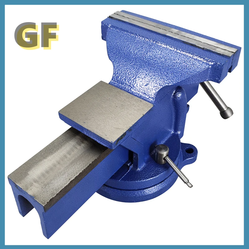 8" Heavy Duty Bench Vise Milling Clamp Grip Household Table Workbench Woodworking Vice Pliers 360 Degree Rotation 5