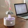 Cloud Rain Humidifier Raindrop Aromatherapy Essential Oil Diffuser Night Light Fountain Water Drop Sound 7 Colors LED Diffuser 4