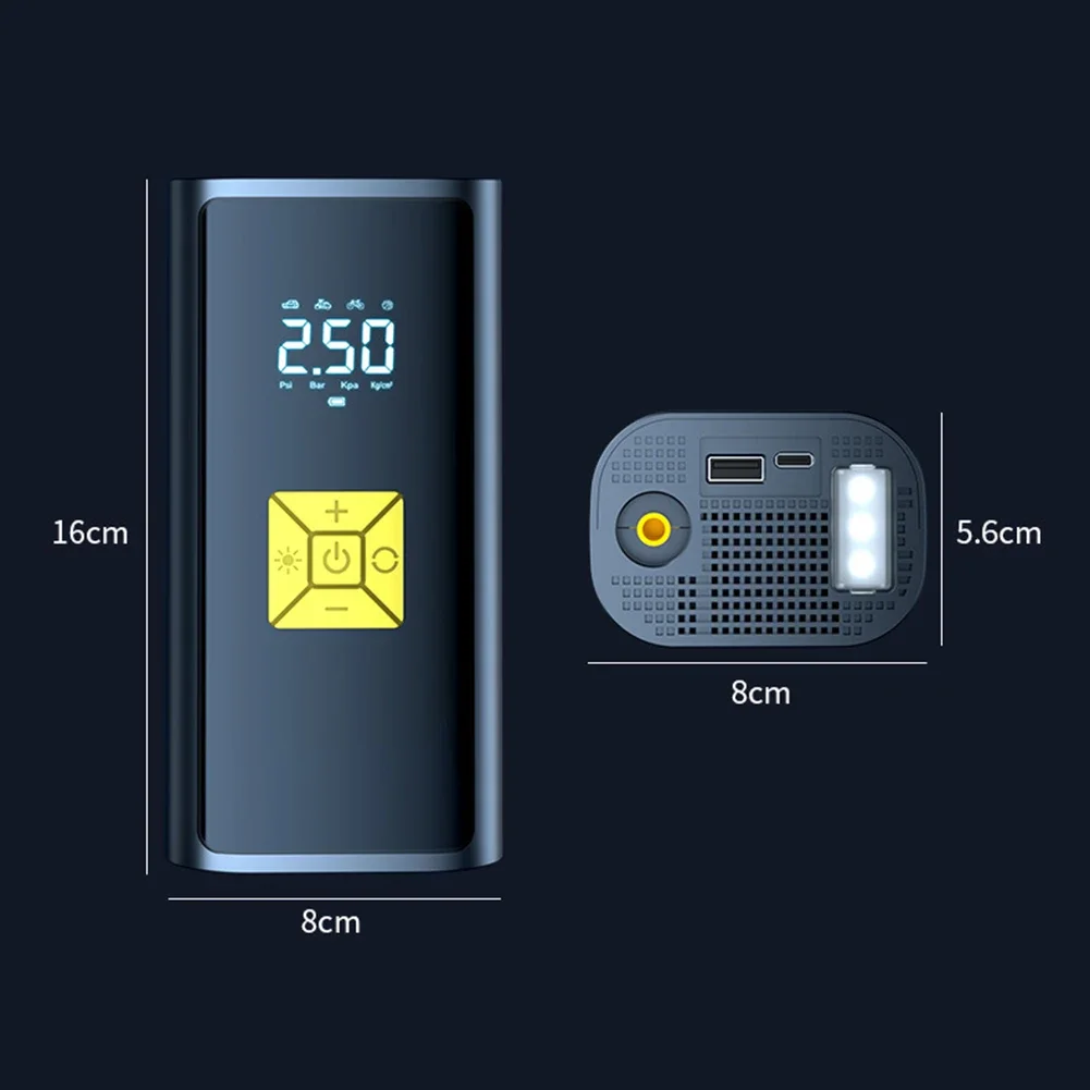 8000mAh 150PSI Smart Air Pump Portable Car Automatic Compressor Tire Inflator for Motorcycle Bicycle Inflatable air pump electric tire inflator air compressor pump tire inflator inflatable pump