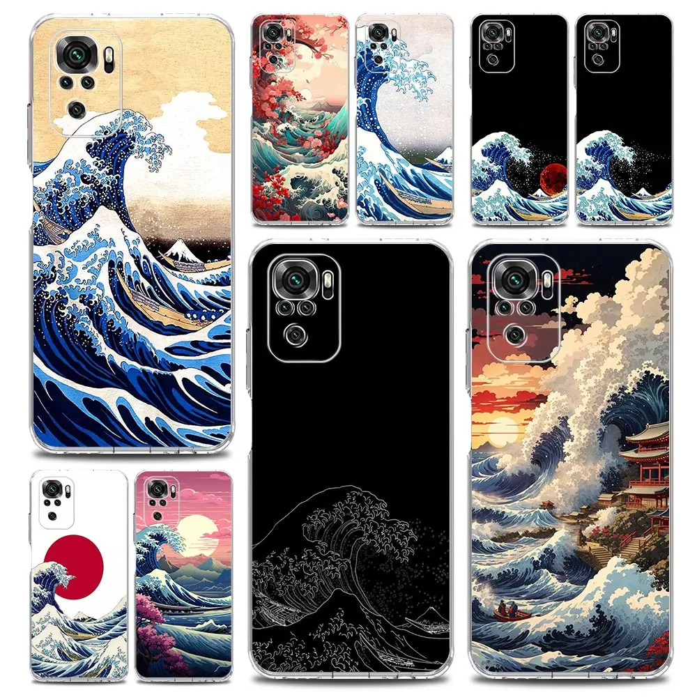 Phone Case with The Great Wave of Kanagawa Design