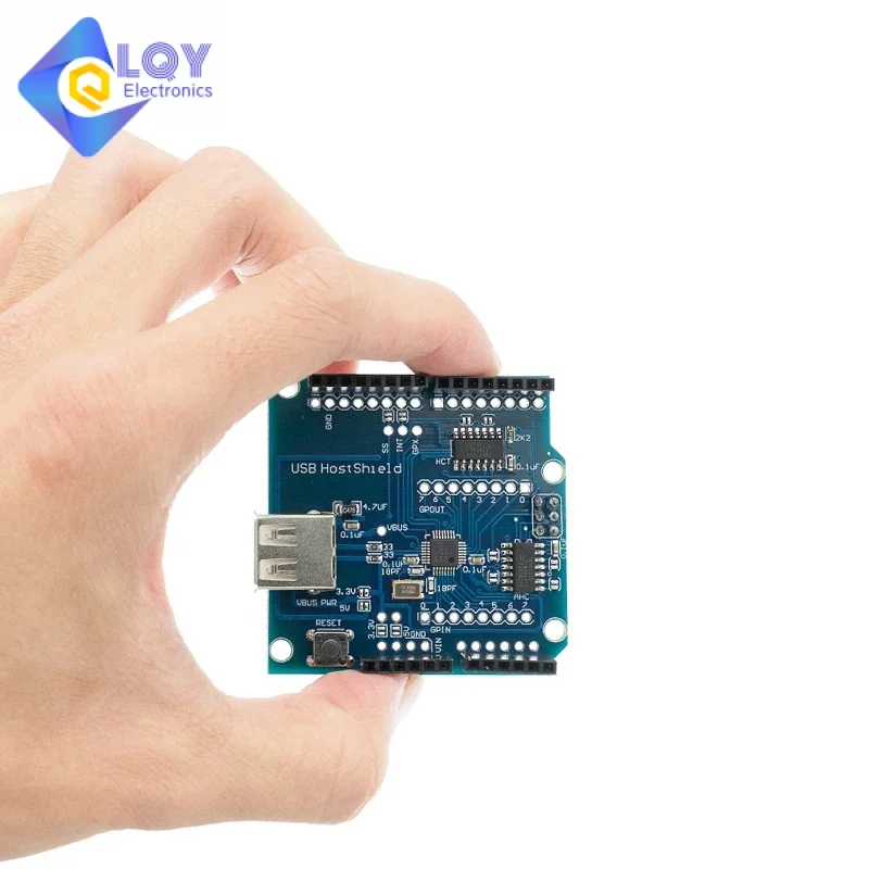 Lqy Usb Host Shield 2.0 Per Arduino Uno Mega Adk Compatibile Per Android Adk Scheda Modulo Elettronico Fai Da Te