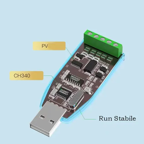 USB to RS485 RS232 Converter Industrial Protection Serial Port Module Communicate Cable Splitter Dongle Data Extend Adapter - Image 5