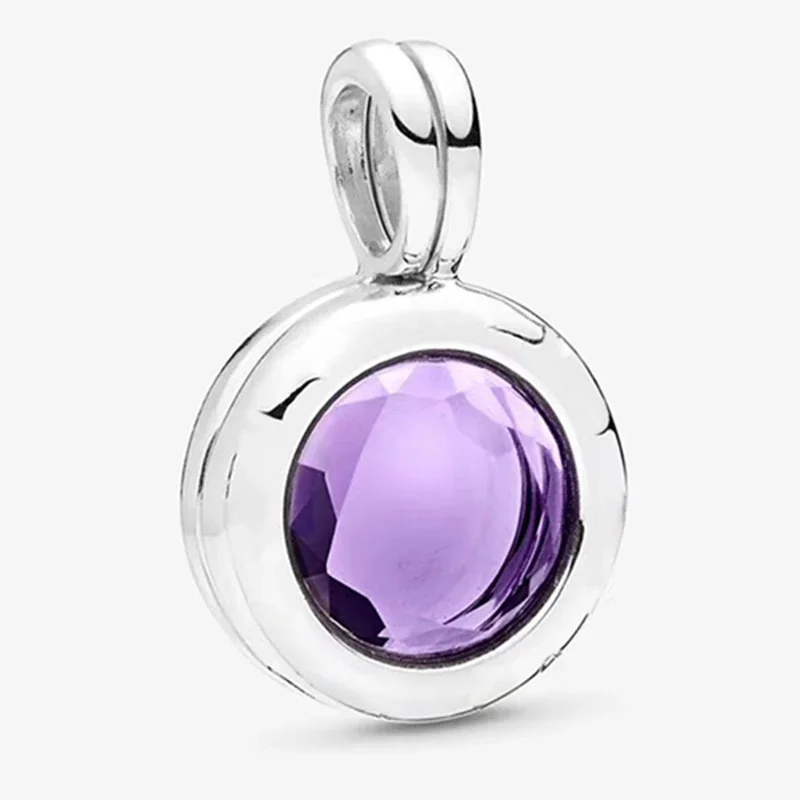 

NEW 2019 100% 925 Sterling Silver Faceted Floating Locket Hanging Charm Elegant Crystal Magic Box Birthday Original Jewelry
