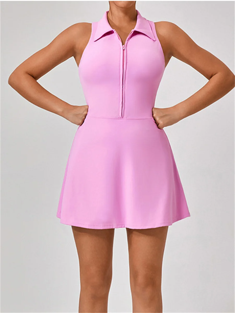 Women's Zip Tennis Dress 1