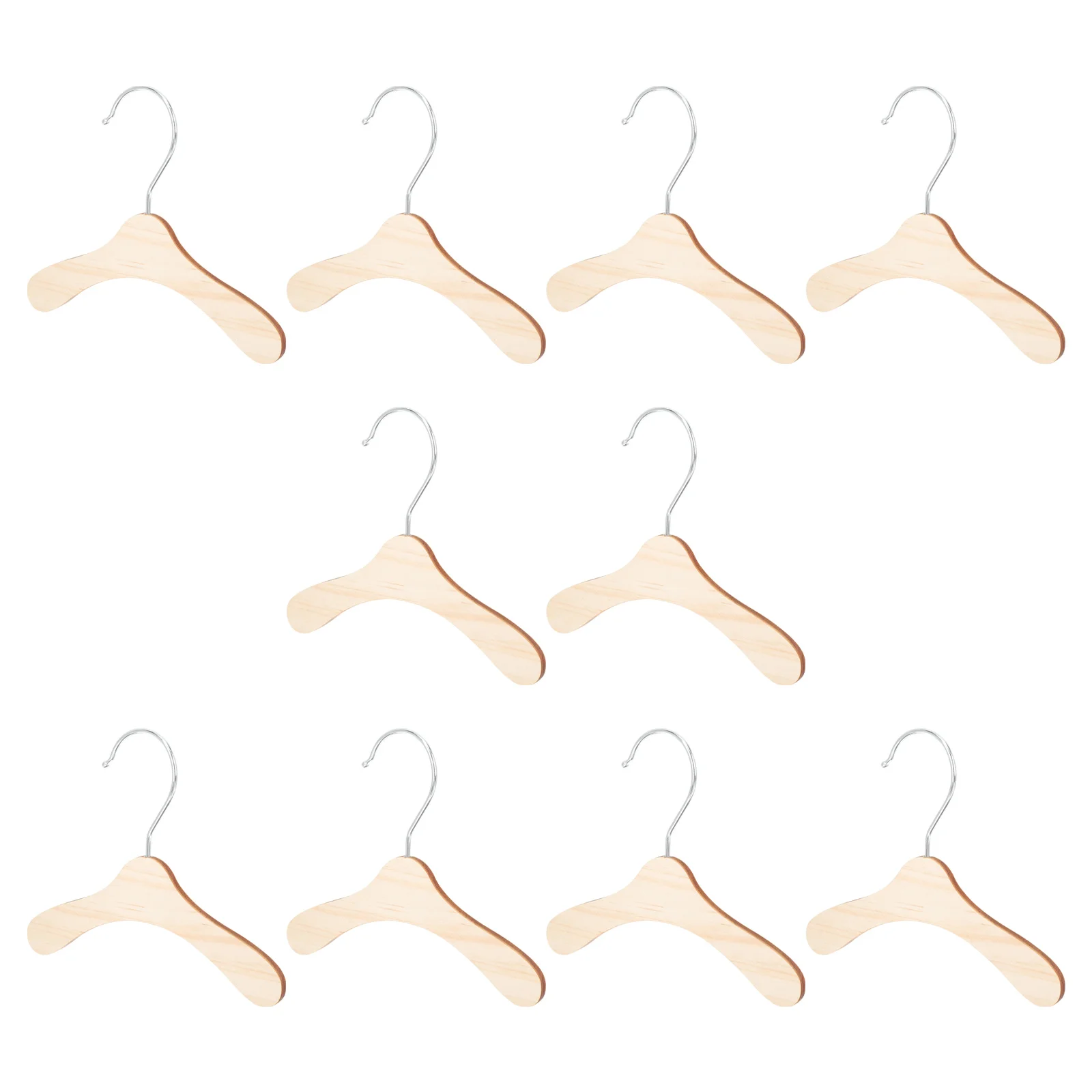 

Mini Clothes Hanger Pet Hangers Wooden Clothes Apparel Hangers Small Cloth Hangers Dog Cat Doll Pet Clothes Hanger Rack