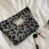 Large Women Leopard Cosmetic Bag Canvas Waterproof Zipper Make Up Bag Travel Washing Makeup Organizer Beauty Case 2024 1