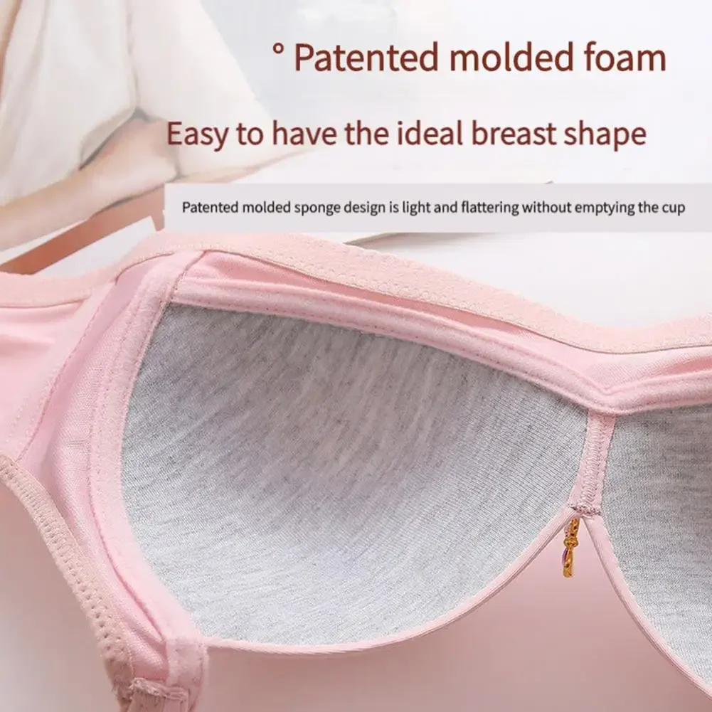 Women Bra Push Up No Steel Ring Breathable Adjustable Strap Breast Support Back Closure Intimacy Lady Brassiere Female Underwear 3